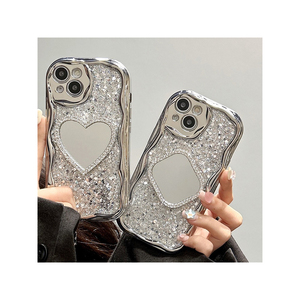 <span class=keywords><strong>Coque</strong></span> de téléphone en silicone TPU antichoc à couverture intégrale avec paillettes et strass, style coréen, pour <span class=keywords><strong>iPhone</strong></span> 16 17 Pro Max 14 Plus 13 - Product Image 2