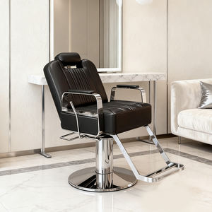 Chaise de barbier ergonomique moderne Offre Spéciale meubles de Salon en métal Durable siège en cuir hydraulique inclinable hauteur de rotation de 360 degrés - Product Image 3