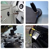 Support magnétique pour éclairage de voiture, base magnétique avec filetage 43 66 88 M6 M8, aimant recouvert de caoutchouc, fixation à ventouse souple, aimants de fixation