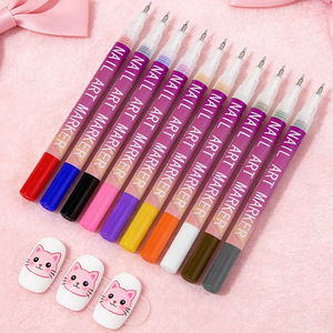Stylo pour nail art avec logo personnalisé, 12 couleurs, 0,5 mm, pinceau pour nail art, stylo à <span class=keywords><strong>dessin</strong></span>, marqueur pour gel à ongles, ensemble pour salon - Product Image 5