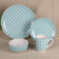 Vaisselle en gros Plats en céramique en vrac Pas cher 16PCS Assiettes blanches Vaisselle de restaurant Assiettes en céramique en porcelaine pour la maison