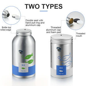 120cc 200cc 250cc 450cc 750cc Vitamine Capsules Pil Zilveren Fles Metaal Aluminium 120Ml Goud Aluminium Medicijnfles - Product Image 5