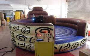 Manèges de fête foraine pour adultes, <span class=keywords><strong>taureau</strong></span> mécanique de rodéo, yeux bleus, <span class=keywords><strong>taureau</strong></span> mécanique gonflable fumeur à <span class=keywords><strong>louer</strong></span> - Product Image 4