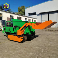 Petite mini-benne à chenilles diesel avec pelle à chenilles Chargeuses de construction agricole Buggy à boue Buggy à béton Mini benne à vendre