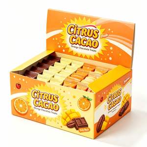 Eco-Friendly Recyclable Strawberry Cream <b>Paper</b> Display <b>Box</b> Self Erecting Retail Stand for Food Packaging Cute Strawberry Design - Product Image 3