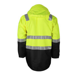Hi VIS cotton chống tĩnh điện an toàn đường Bộ Áo Khoác khả năng hiển thị cao bảo hộ lao động phản xạ chống cháy thợ hàn chống cháy với túi - Product Image 2