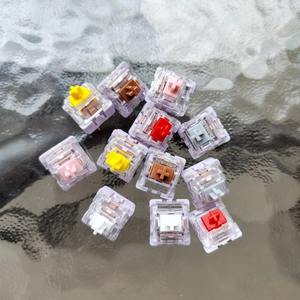 Interruptores de teclado mecánico de la serie Jerrzi <span class=keywords><strong>Kyria</strong></span>, Teclado mecánico táctil lineal, interruptores personalizados DIY de 5 pines, tipo MX de intercambio en caliente - Product Image 3