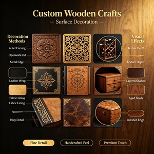 Articles artisanaux en bois personnalisés avec bois massif ou placage, taille, forme, couleur, finition, logo, structure, fonction et options d'emballage - Product Image 6