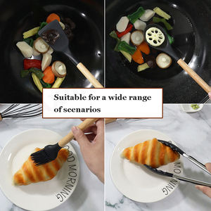 Set Peralatan Dapur-12 Buah Set Peralatan Masak Silikon Tahan Panas, Set Spatula Anti Lengket - Product Image 4