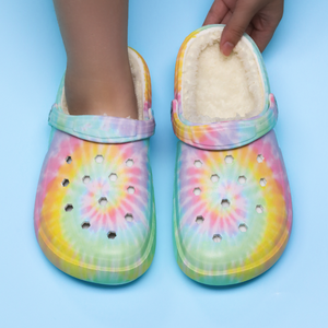 Sepatu Slip On pendek untuk wanita, sepatu selop kasual dalam ruangan modis, hangat ringan dengan fitur tahan air dan jari kaki tertutup Musim Dingin - Product Image 6