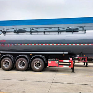 31 Sq. Prix directs d'usine de remorques de camion en acier semi-suspendues pour les produits corrosifs - Product Image 5