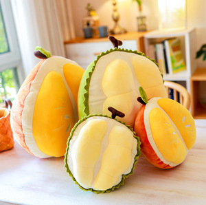 Juguete de Peluche de Fruta de Durián y <span class=keywords><strong>Naranja</strong></span>, Diseño Creativo, Personalizado, OEM, Venta al Por Mayor, Almohada de Durián de Peluche, Peluches Lindos - Product Image 2