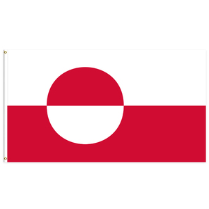 Venta al por mayor de la <span class=keywords><strong>bandera</strong></span> nacional de <span class=keywords><strong>Groenlandia</strong></span> 3x5 pies de fibra de poliéster colgante al Aire Libre Verde todo el país entrega rápida personalizada - Product Image 1
