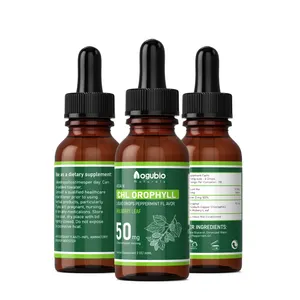 Private Label OEM Liquid Chlorophyll Herbal Extract Chlorophyll Liquid Drops Energy Supplement