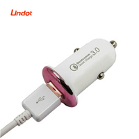 Adaptor pengisi daya mobil, item tersedia di AS Cargador Para Auto QC3.0 18w 5V 3A pengisi daya USB pengisian cepat