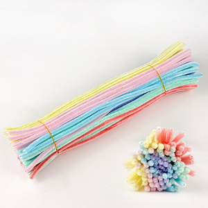 Limpiapipas de Chenilla Gigantes Multicolor de 20mm, 3mm, 6mm, 8mm, de Felpa Densa, para Manualidades Creativas y Decoración de Graduación - Product Image 1