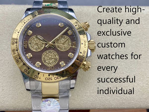 Caja de acero inoxidable 316L de 40 mm de diámetro. Correa de Acero Inoxidable de Tres Eslabones. Reloj Mecánico de Alta Gama para Hombre - Product Image 2