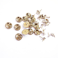 Argent Broche D'embrayage Papillon Fermoirs En Métal Embrayage Épinglette Dos