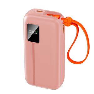 Batería Externa Portátil con Cable Integrado de 10000mah 20000mah de Alta Calidad con Carga Rápida de 22.5W para Teléfono Móvil - Product Image 6