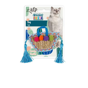 Mascarilla de hierba gatera AFP interactiva para interiores, bolsa de algas tejida a mano, juguete para morder para conejos, gatos y hámsters - Product Image 3