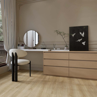Luxuriöses PVC LVT LVP Dry Back Wasserdichtes Easy Click Holz-Prägung Rigid SPC Fischgrätmuster Lose Verlegung Selbstklebend Grafikdesign