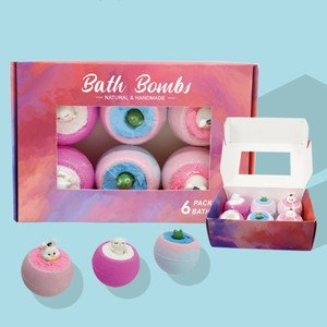 Bombes de bain effervescentes artisanales à marque privée pour enfants, biologiques, couleurs assorties, pour spa et douche – Offre spéciale - Product Image 6