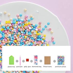 Pegatina de diamantes, juego de pintura de diamantes, marco hecho a mano, conjunto de materiales DIY, kits de pintura de diamantes para estudiantes y niños - Product Image 4