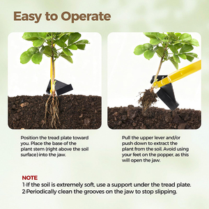Estrattore per Alberi JH-Mech Personalizzato per Arbusti, Attrezzo Resistente e Salva-Lavoro in Acciaio Giallo Verniciato a Polvere Antiruggine - Product Image 4