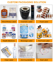 Etiquetas Adhesivas Personalizadas Verdes para Botellas de Aceites Esenciales, para Empaquetado de Productos de Aromaterapia