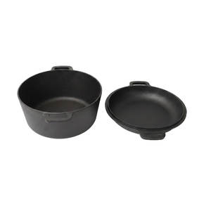 E-Top Black 6.4QT Cocotte en fonte émaillée, Ustensiles de cuisson, Vente en gros - Product Image 1