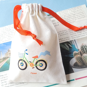 Bolsas de Regalo de Algodón Ecológicas de 5x6cm, 7x9cm, 8x10cm con Cinta de Colores, Bolsas Reciclables para Empacar Juguetes, Bolsas Protectoras contra el Polvo - Product Image 5