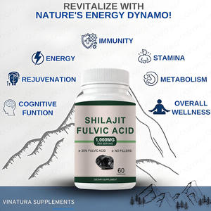Capsule di Shilajit Puro dell'Himalaya, Integratore con 20% di Acido Fulvico, 1000mg di Estratto Autentico di Shilajit per Porzione, 60 Capsule - Product Image 4