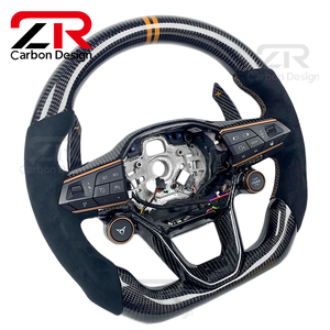 Accessoires intérieurs de voiture, volant sport en suède et fibre de carbone personnalisé pour SEAT Cupra Leon Ibiza <span class=keywords><strong>Arona</strong></span> - Product Image 3
