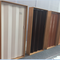 Pvc 접는 문 개폐식 pvc 아코디언 게이트 인테리어 접는 문 35 79 인치 멕시코