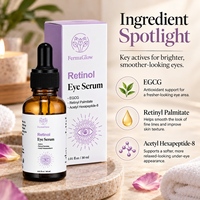 Sérum pour les yeux réparateur à base de rétinol fermenté, EGCG, acétyl hexapeptide-8, pour raffermir, lisser les rides, atténuer les cernes, réduire les poches sous les yeux et les ridules