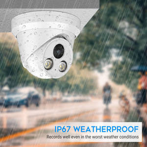 Vikylin 보안 컬러 야간 투시 야외 AI 인체 차량 감지 IP 카메라 방수 원격 보기 지원 - Product Image 4