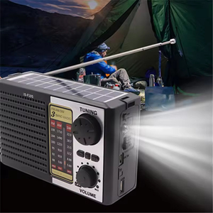 Radio solaire d'urgence portable multifonctionnelle sans fil BT AM FM SW avec lecteur de carte intégré, nouvelle vente en gros à succès - Product Image 4