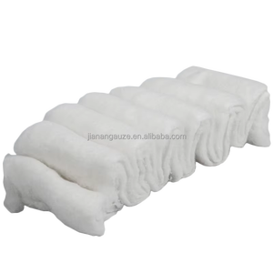 Pansement en <span class=keywords><strong>coton</strong></span> pur à 100% certifié TUV de qualité médicale, doux et absorbant, jetable, en zigzag, <span class=keywords><strong>500g</strong></span> par sac - Product Image 1
