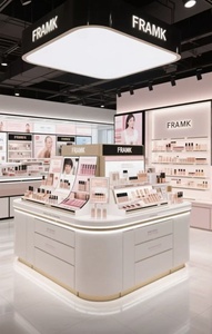 M & S Nhà Máy Cung Cấp Có Thể Điều Chỉnh Cửa Hàng Mỹ Phẩm Đảo Truy Cập LED Chiếu Sáng Trang Điểm Nến Cửa Hàng Hiển Thị Kệ - Product Image 4