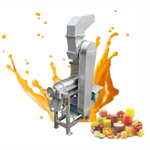 ZH Automatic Juice Crusher Machine Screw Type Juice Extractor Fruit Juice Making Machine