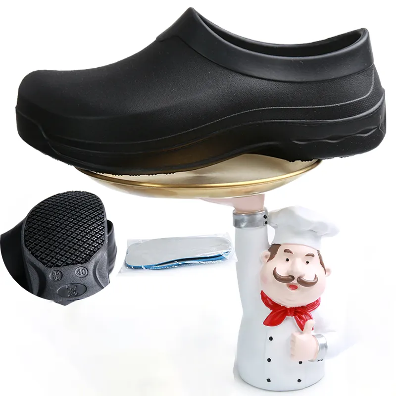 Orijinal aşınmaya dayanıklı mutfak ayakkabı adam şef ayakkabı erkekler için mutfak anti-statik kırmızı şef ayakkabı
