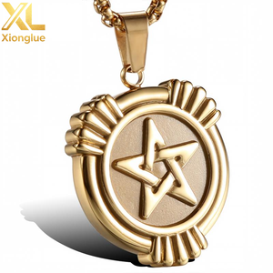 Colgante Redondo con Diseño de Moneda, Bronce Antiguo, Estilo Griego Romano, Retro Vintage, para Fabricación de Collares - Product Image 1