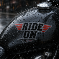 Autocollants transparents pour motos avec logo personnalisé, imperméables, autocollants en PVC découpés sur mesure, design personnalisé d'autocollants pour motos