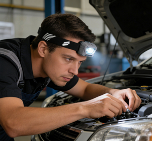 500LM Rechargeable Motion <b>Sensor</b> Headlight IPX7 Dual Fuel Head Torch with Red/Green <b>Light</b> for Work Outdoor Camping Hiking - Product Image 1