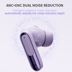 ANC + ENC earbud TWS nirkabel, headphone pembatal kebisingan tampilan Digital 5.3 kontrol layar sentuh pengurang kebisingan aktif - Product Image 2