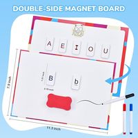Tuiles magnétiques pour l'apprentissage du phonétique et de l'orthographe - JoyCat 234 Tuiles alphabétiques en mousse Lettres magnétiques avec tableau magnétique double face