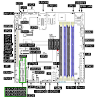 Motherboard Mini-ITX MBD-X10SDV-8C-TLN4F Xeon D SoC 8-Core Broadwell-DE Dual 10GbE dengan Soket Intel Tunggal FCBGA1667