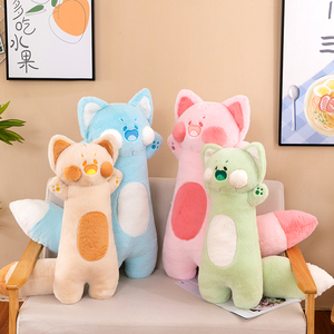 <span class=keywords><strong>Cuscino</strong></span> Rettangolare Lungo per <span class=keywords><strong>Abbracciare</strong></span> a Forma di Gatto, Giocattolo in Peluche <span class=keywords><strong>da</strong></span> Piccolo a Grande Formato con Imbottitura in Cotone PP e Rivestimento in Rete, Coperta Comfort per Tutte le Età - Product Image 3