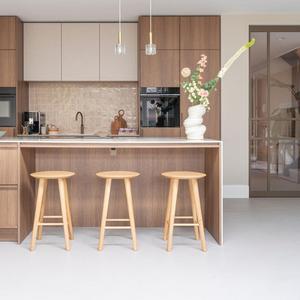 Tùy chỉnh hiện đại sang trọng sơn mài nhà bếp đảo Tủ <span class=keywords><strong>melamine</strong></span> ban carcase cho căn hộ nội thất nhà bếp thiết kế - Product Image 3