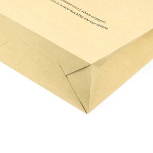 Sacs en papier kraft recyclables avec poignées personnalisées imprimées, adaptés aux aliments et aux petits accessoires, sacs en papier biodégradables - Product Image 2